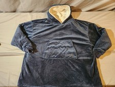 THE COMFY Original Oversized Microfiber Sherpa Wearable Blanket royal blue