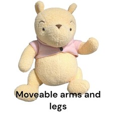 18" DISNEY CLASSIC Winnie The Pooh Pastel Plush Pooh Disney Brand Articulated
