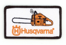 Husqvarna Patch Iron-On Sew-On Vintage Chainsaw Power Equipment Service Applique