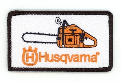 Husqvarna Patch Iron-On Sew-On Vintage Chainsaw Power Equipment Service Applique
