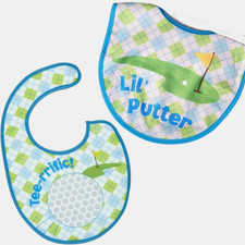 Golf Baby Bibs 2-Piece Set Golfing Boy/Girl Golfer Little Putter Tee-rrific 10