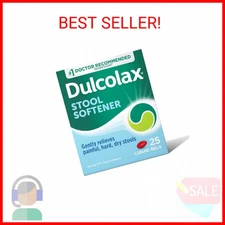 Dulcolax Stool Softener Laxative Liquid Gel Capsules, Gentle Constipation Relief