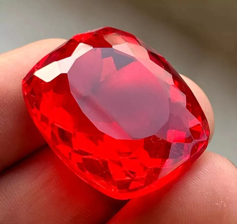 AA+++ Large Mozambique Red Ruby 82.60 Ct. Cushion Cut Loose Gemstone @Best Offer - Image 4 of 4