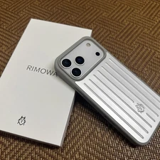 RIMOWA For Apple iPhone 17 Pro Max Silver Aluminium Phone Case