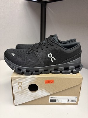 ON Running Women's Cloud X 4 Black Eclipse Med Width multiple Sizes 