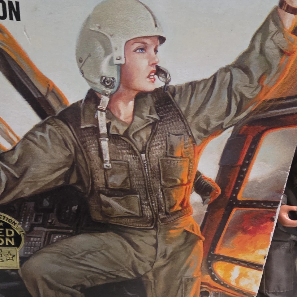 NUEVO EN CAJA GI Joe Clásico Jane Mujer Rubia Ejército de Estados Unidos Helicóptero Falta Chaleco Piloto LE Foto 2 de 4