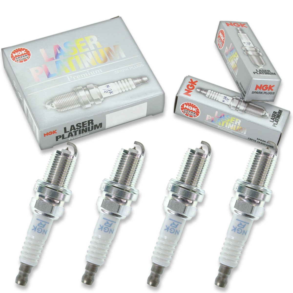 4 pcs NGK Laser Platinum Spark Plugs for 2004-2008 Chevrolet Aveo 1.6L - yq