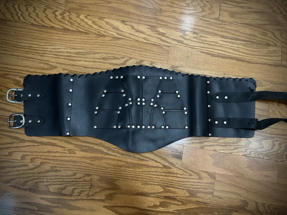 CINTURÓN CORSÉ CINTURA GLADIADOR Disfraz Halloween Juegos con disfraces Cuero Calidad Hombre Romano Foto 2 de 4