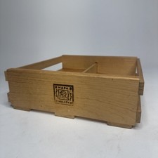 VINTAGE Napa Valley Box Co Wooden Cassette Storage Holder Crate Holds 24-26 Tape