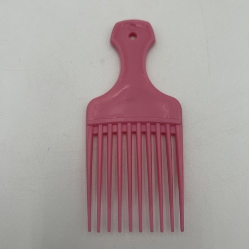 Vintage 1980s USA Patent 4345608 Plastic Hair Pick Lift Comb Lot Of 2 Blue Pink - Picture 2 of 8