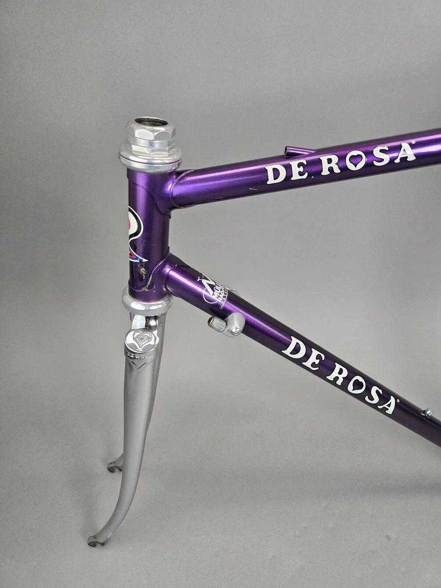 Rahmen Set De Rosa Professional 54 cm Columbus SLX Dura Ace purple steel frame