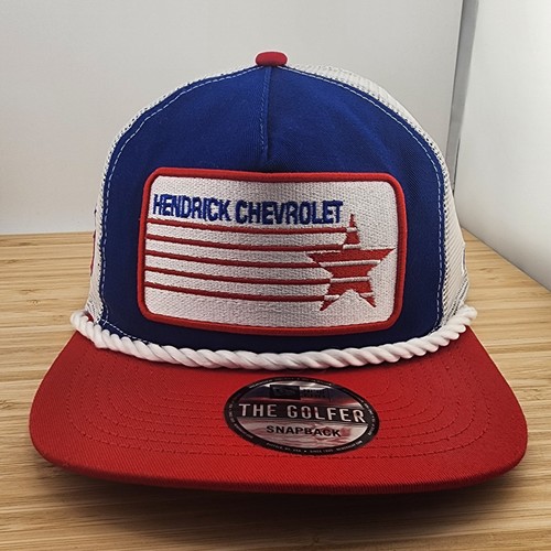 Hendrick Chevrolet Golfer Hat, Kyle Larson, Patch Cap w/Rope, NASCAR, Snapback - Picture 6 of 11