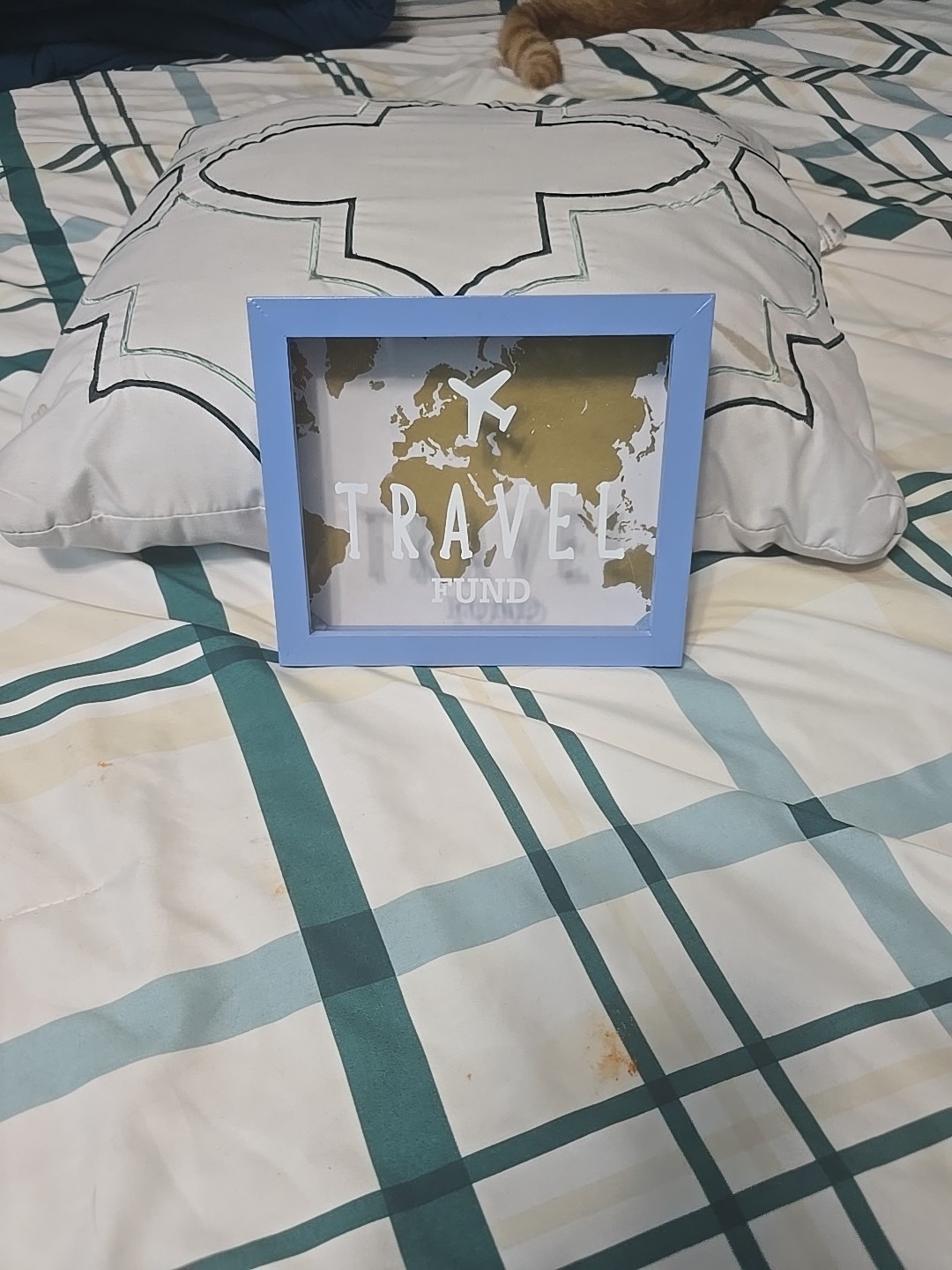 Hucha de viaje hecha a mano