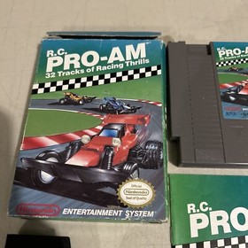 Nintendo NES R.C. Pro-Am Game Box Manual Cartridge Tested Working