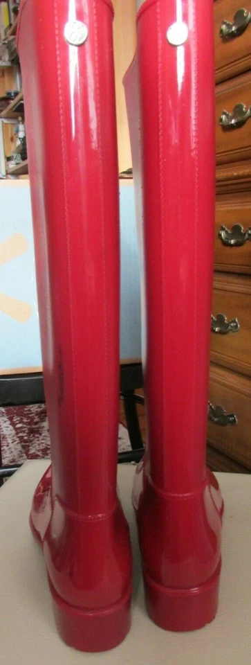 Femmes Sam Edelman Rouge Pluie Bottes Taille 7 - Photo 4/4