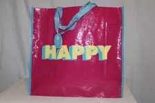 BED BATH & BEYOND Large Reusable TOTE BAG Happy