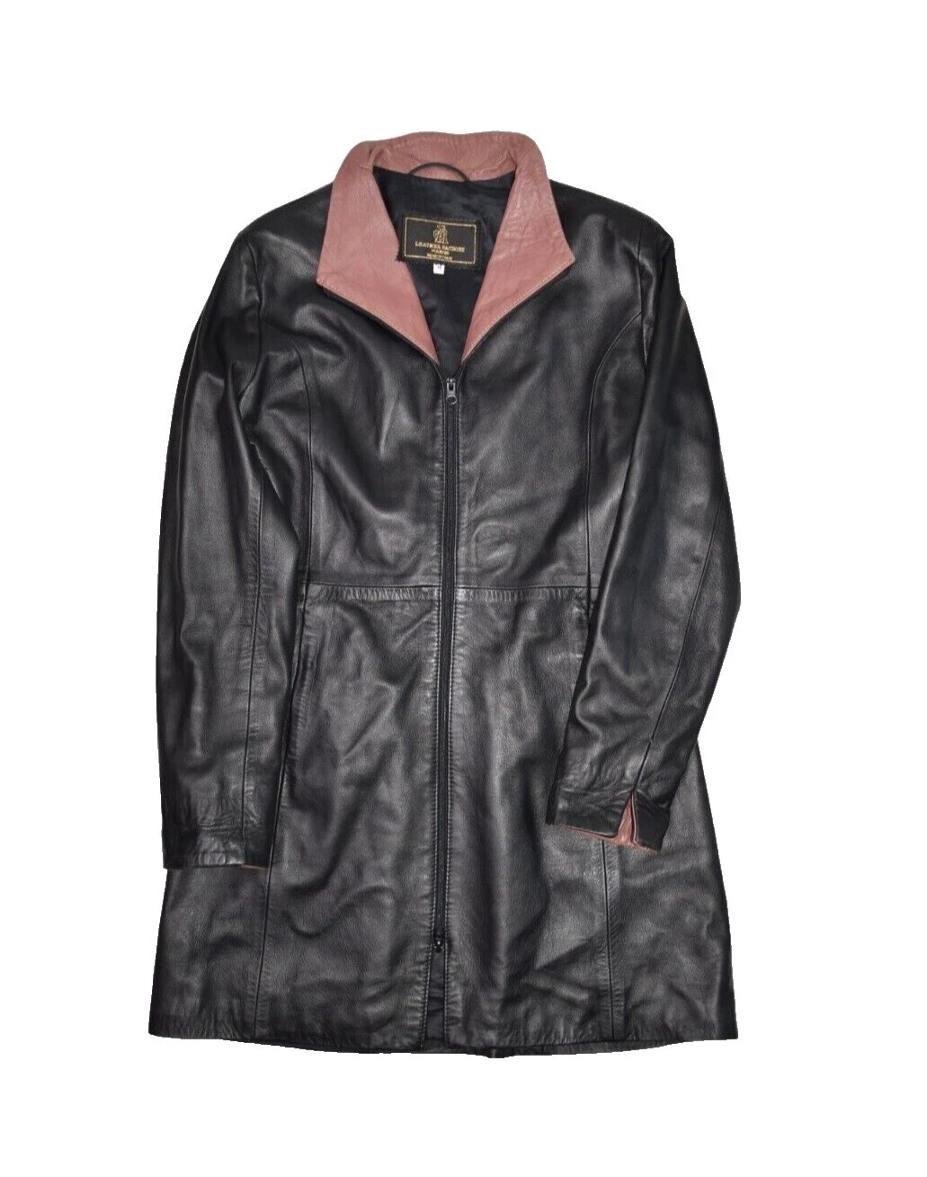 Firenze negro sólido abrigos, chaquetas y chalecos para Mujeres