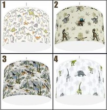 TROPICAL DINOSAURS DINOS  Ceiling Light Lampshade  4 DESIGNS IN 2 SIZES 10" 12" 