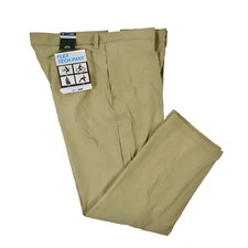 Cool Keep Slim Flex Tech CARGO Pants Mens 42x32 Straight Lightweight Khaki NEW!