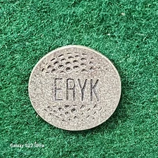 Personalized Metal Golf Ball Marker for Eryk