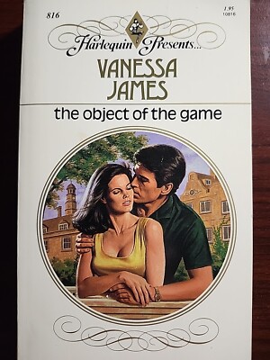 Object of the Game by Vanessa James Harlequin Presents (1985) Very Good 