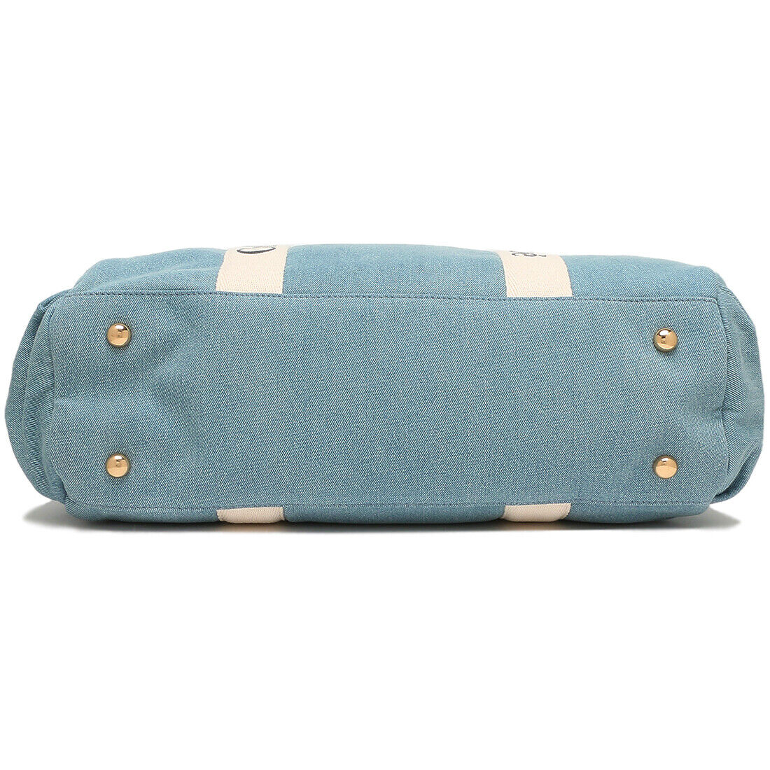 CHLOE Boston Bag Mother's Bag C20191 Z10 Cotton DENIM BLUE CHLOE Boston Bag Mother's Bag C20191 Z10 Cotton DENIM BLUE