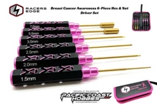 Racers Edge Breast Cancer Awareness 6-Piece Hex & Nut Driver Set RCE7230