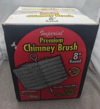 Imperial Premium Chimney Cleaning Brush 8" round Steel Wire NEW! BR0184