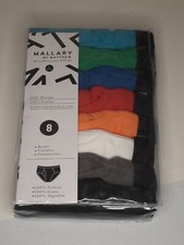 MALLARY BY MATTHEW Boys 100 Cotton Briefs Underwear 8 Pack xs