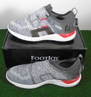 NIB FootJoy Hyperflex BOA Men's Spiked Golf Shoes, Gray / Red, 51083