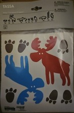 Ikea Tassa Wildlife Wall/Window Clings: Moose, Fox, Owl, Beaver, Pawprints
