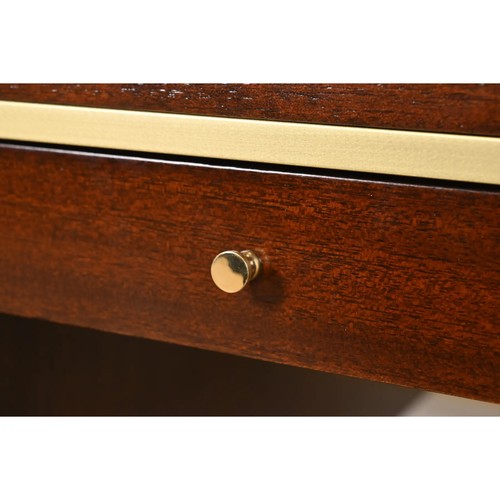 Paul McCobb Irwin Collection Mahogany and Brass Nightstands, Newly Refinished - Picture 7 of 11