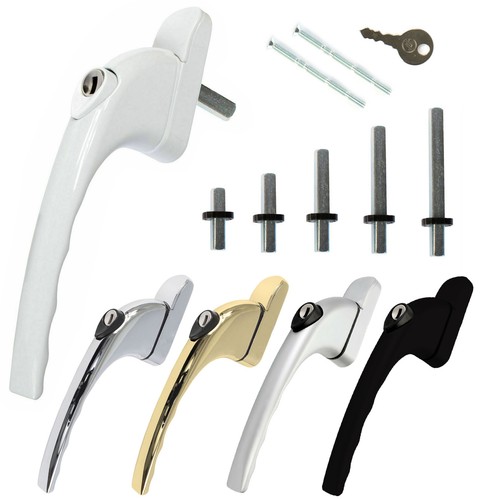 uPVC Universal Window Handle Inline Locking Mila Double Glazing Replacement - 第 1/7 張圖片