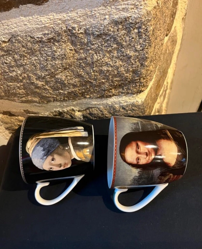 Tasses à café porcelaine Famous Portraits The Leonardo Collection - Photo 2/4
