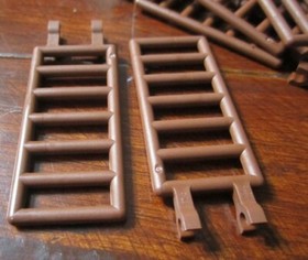 LEGO 7x3 Brown Bar w Double Clips (10 pieces) #5630