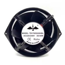 1 Pc. TD17055220HBL 17055 AC220/240V 38/39W All Metal Cooling Fan