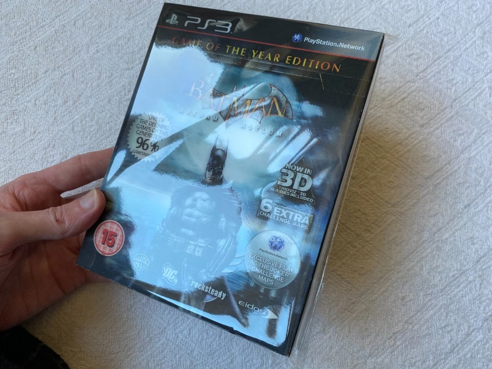 Batman Arkham Asylum Game of the Year Edition PS3 - UK PAL VGC CIB  3D Glasses - Image 4 of 4