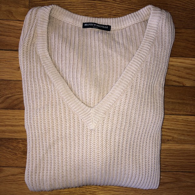 brandy melville Light Pink Sweater One Size eBay