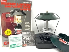 Coleman 2 Mantle Propane Lantern 5152C740 With Carrying Case & Box COMPLETE