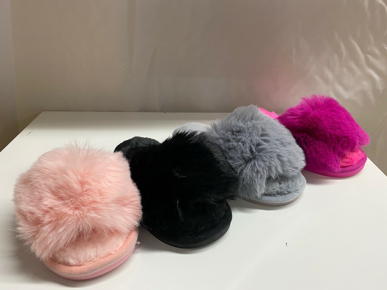 PANTOFOLA D’ORO SCARPE SOFFICI CIABATTE RIHANNA POM COMODE SLIDER ESTIVE PER BAMBINI RAGAZZE MISURA