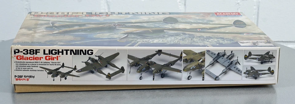 Academy P-38F Lightning "Glacier Girl" 1:48 aereo da combattimento model kit ... - Immagine 2 di 4