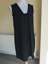 Smart Mango Ladies Black Sleeveless Suit Dress Size UK S /US 4
