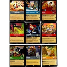 Disney Lorcana 9-Card Collector Lot as shown