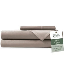 Hotel Sheets Direct 3 Piece Bed Sheet Set Twin Size, 100% Viscose Derived fro...
