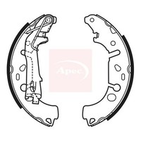 Apec Bremsbacken FüR Vauxhall Corsa Mk Iii D 2006-2014 Hinterachse SHU698