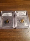 🚨1943 24 Kt GOLD & BLACK RUTHENIUM MERCURY DIME ICG 1 Of 1000.  Lot of 2