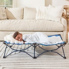 Regalo My Cot  Portable Toddler Bed, Royal Blue, 48x24x9 Inch Pack of 1