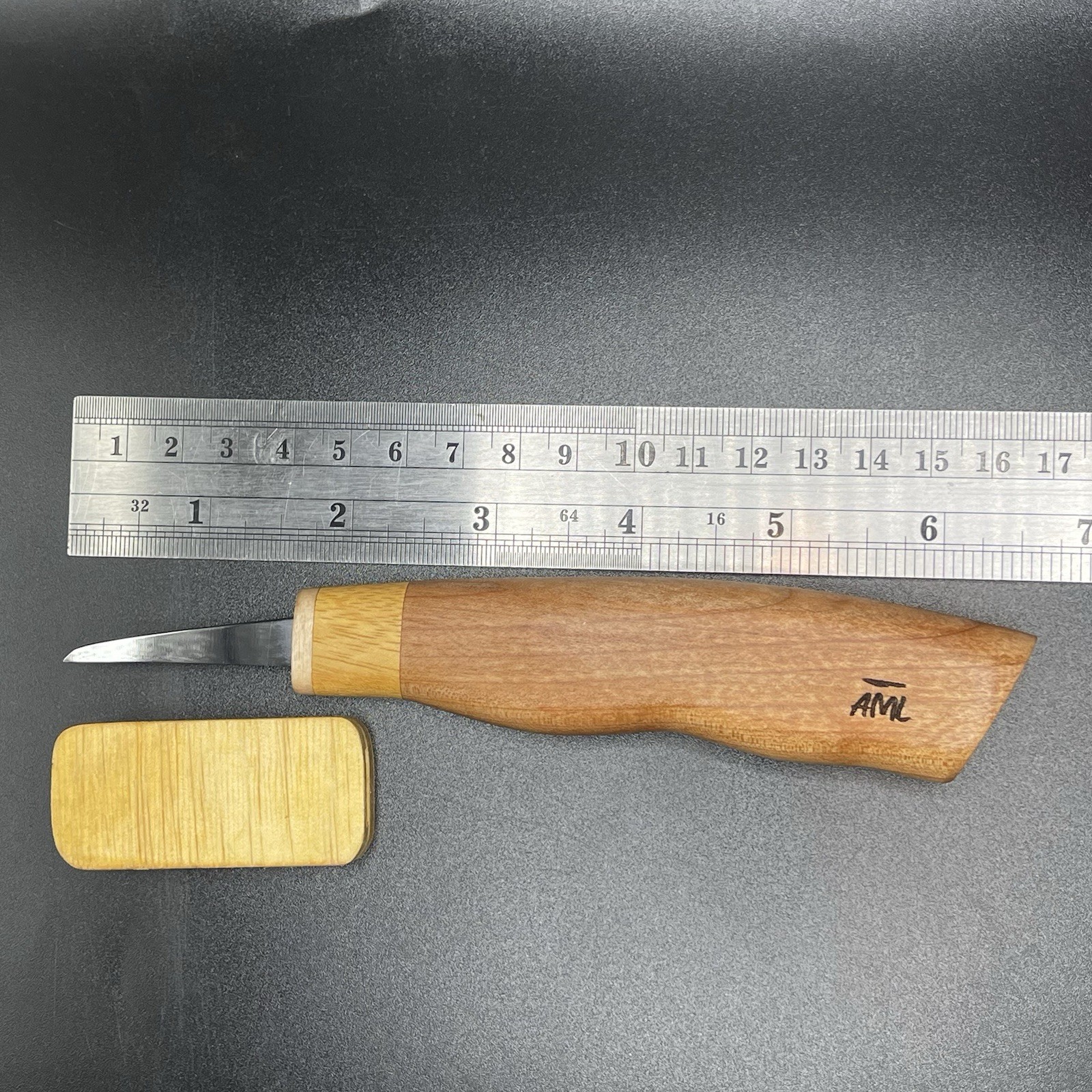 AML Knives, Brand New, wood carving knife. 1 1/2” Detail Blade. Sharp!