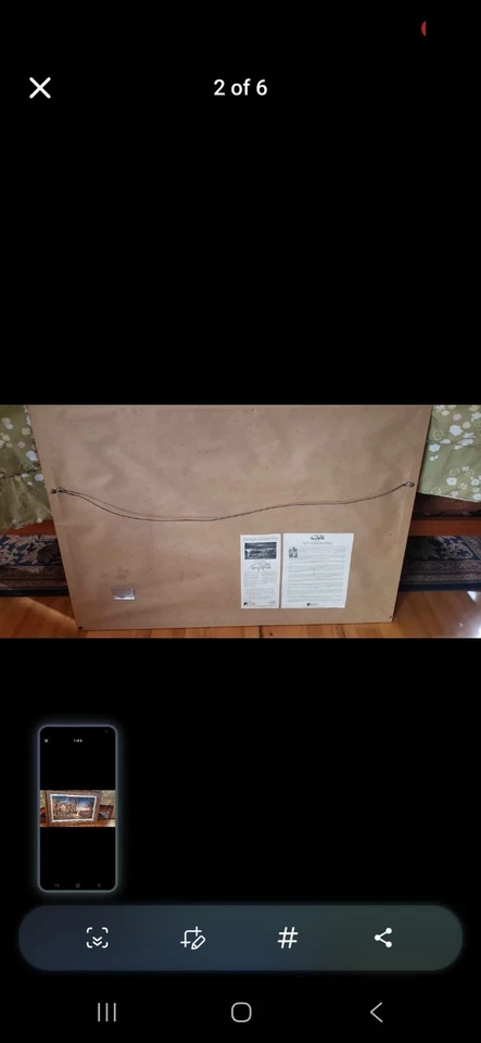 TERRY REDLIN OTOÑO NOCHE PERSONALIZADO ENMARCADO Y MATE FIRMADO CERTIFICADO DE AUTENTICIDAD 40 x 28 EDICIÓN LIMITADA Foto 3 de 4