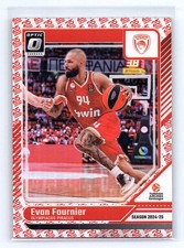 Evan Fournier 2024-25 Donruss EuroLeague #150 Optic 25th Anniversary #/25